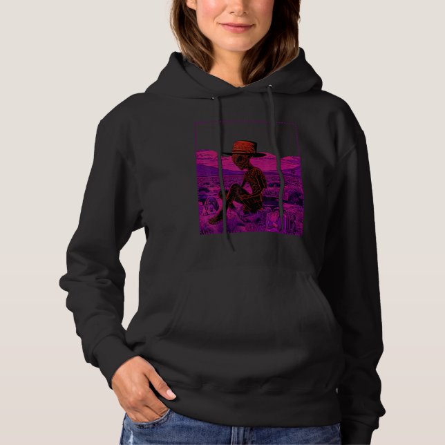 Area 51 Cool Alien Me & My Dog Hoodie (Vorderseite)