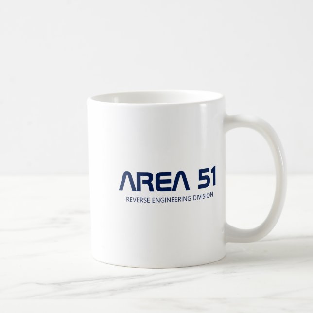 Area 51 Reverse Engineering Alien Ufo Paranormal  Kaffeetasse (Rechts)