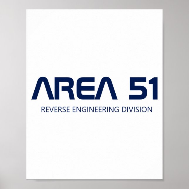 Area 51 Reverse Engineering Alien Ufo Paranormal  Poster (Vorne)