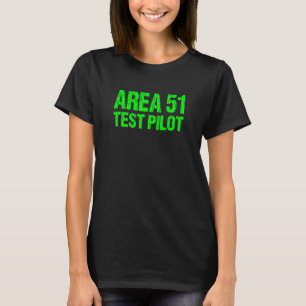 Area 51 Test Pilot Retro Halloween Kostüm Roswell T-Shirt