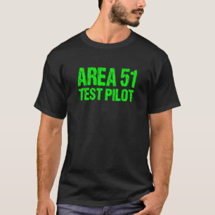 Area 51 Test Pilot Retro Halloween Kostüm Roswell T-Shirt