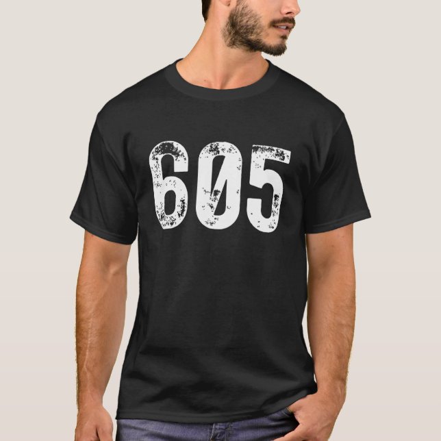 Area Code 605 Sioux Falls South Dakota SD SIX ZERO T-Shirt (Vorderseite)