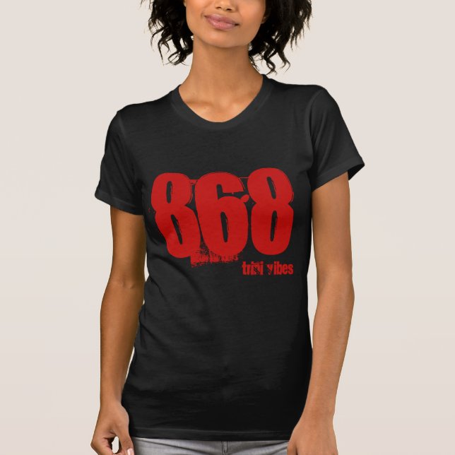 Area Code Trini Tshirt 868 (Vorderseite)
