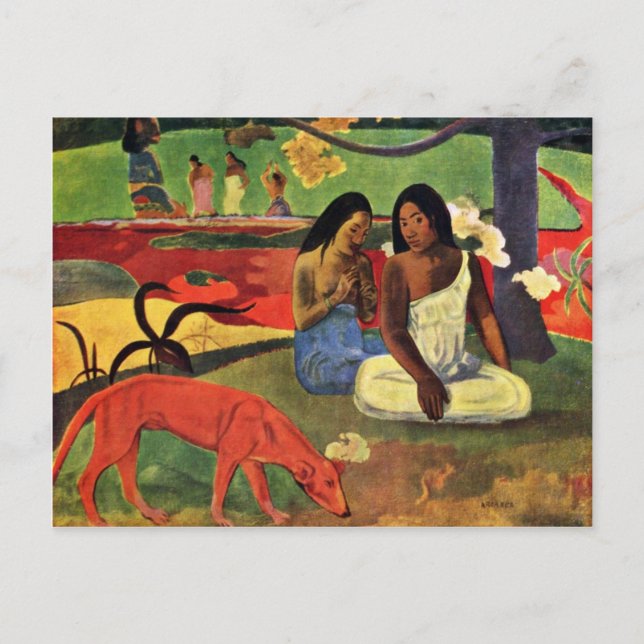 Arearea by Gauguin Paul (Beste Qualität) Postkarte (Vorderseite)