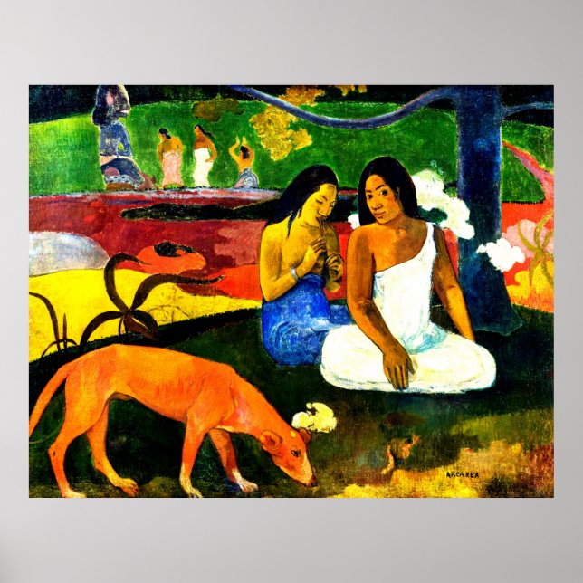 Arearea von Paul Gauguin Poster (Vorne)