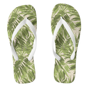 Areca-Palmen Hawaiian Tropical Vintage Grün Flip Flops