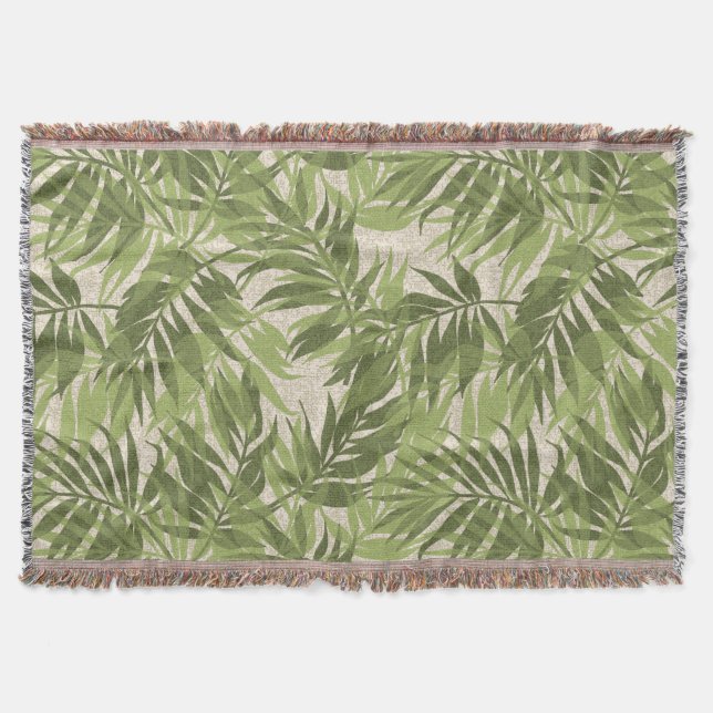Areca Palms Hawaiian Tropical Vintag Decke (Vorderseite)