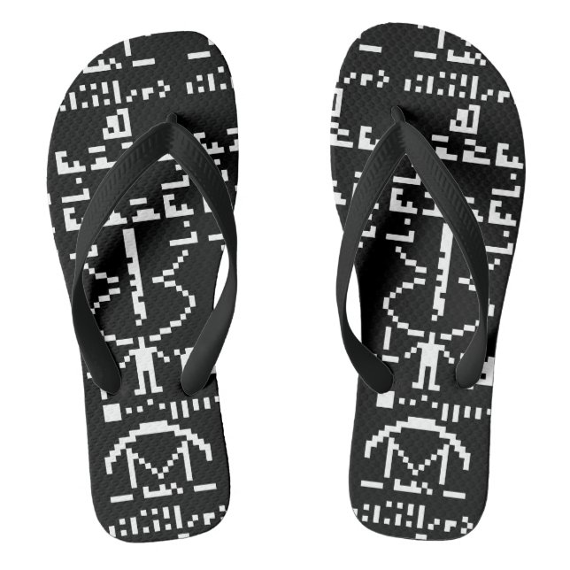 Arecibo-Binärnachricht 1974 Flip Flops (Fußbett)