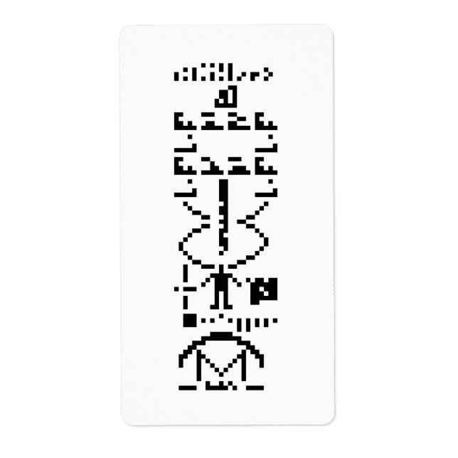 Arecibo Binary Message 1974 (Vorne)