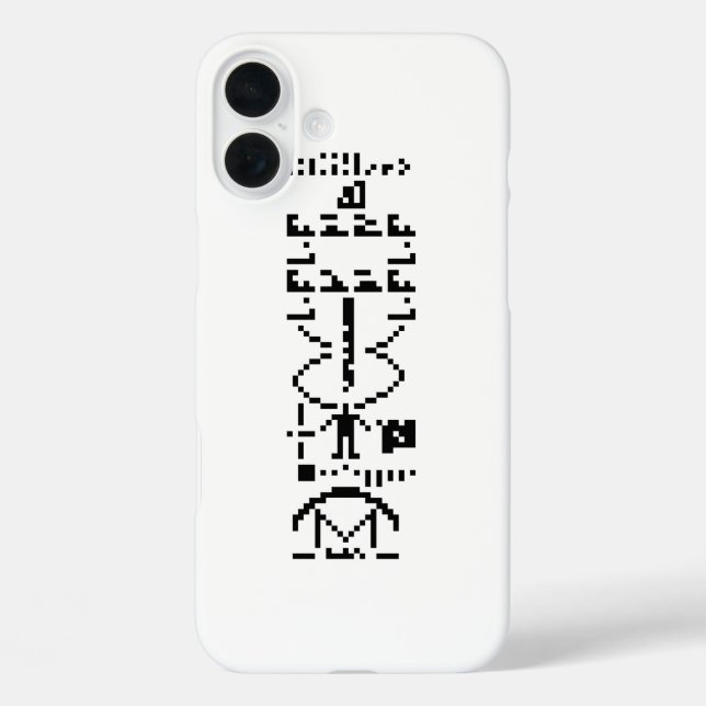 Arecibo Binary Message 1974 Case-Mate iPhone Hülle (Rückseite)