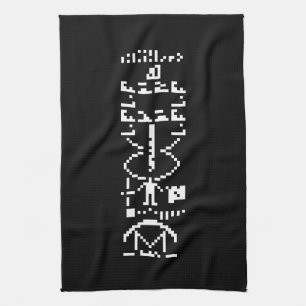 Arecibo Binary Message 1974 Handtuch