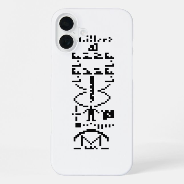 Arecibo Binary Message 1974 iPhone Hülle (Rückseite)