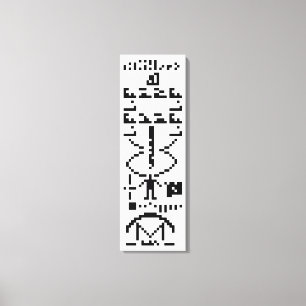 Arecibo Binary Message 1974 Leinwanddruck