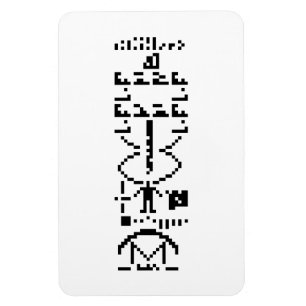 Arecibo Binary Message 1974 Magnet
