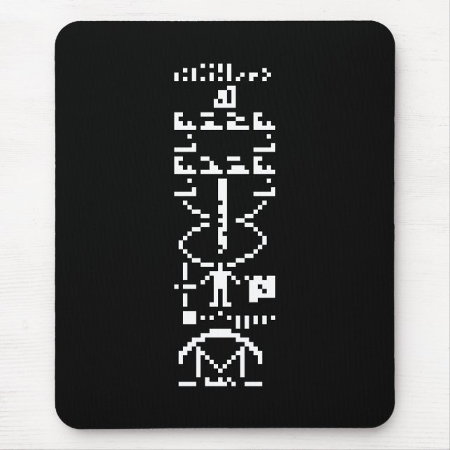 Arecibo Binary Message 1974 Mousepad (Vorne)