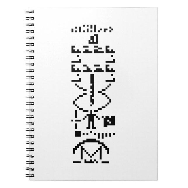 Arecibo Binary Message 1974 Notizblock (Vorderseite)