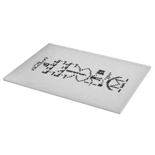 Arecibo Binary Message 1974 Schneidebrett