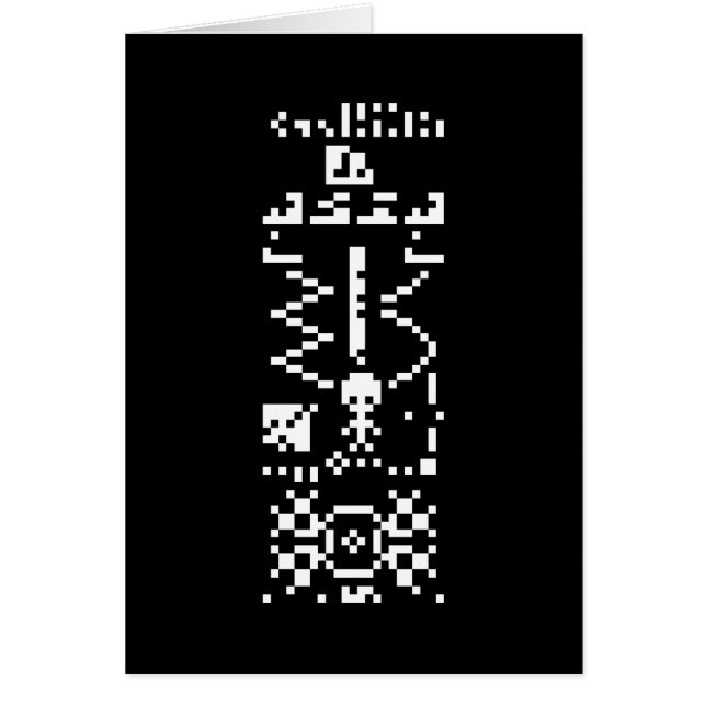 Arecibo Binary Message Repcard (Vorne)
