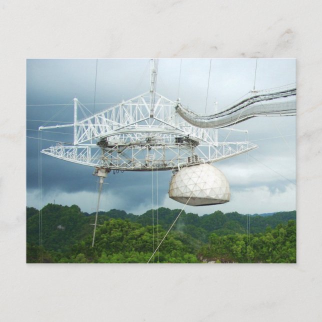 Arecibo Radio Telescope, Puerto Rico Postkarte (Vorderseite)