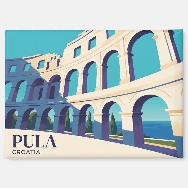 Arena von Pula Kroatien Magnet (Vorderseite)