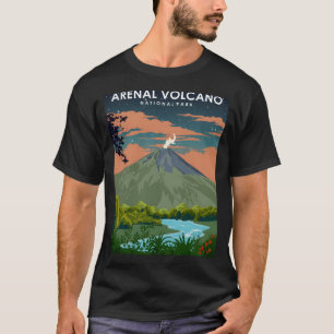 Arenal Volcano Costa Rica Nationalpark bei Nacht T-Shirt