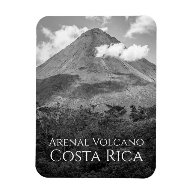ARENAL VOLCANO Costa Rica Sehenswürdigkeit Postkar Magnet (Vertikal)