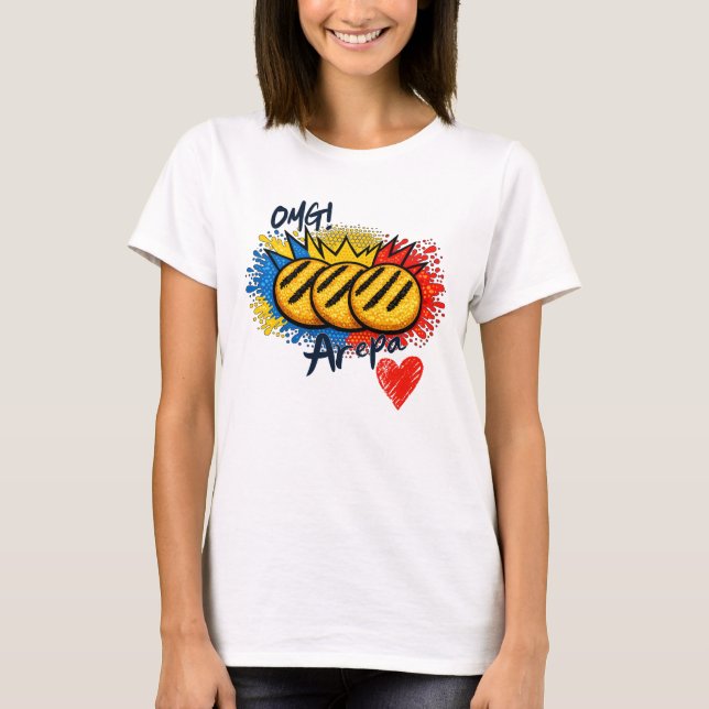 Arepa Lovers OMG VE T-Shirt (Vorderseite)
