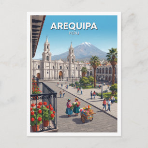 Arequipa Peru Geschenk Postkarte