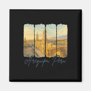 Arequipa Peru Reise Trip Brushstroke Arequipa Magnet