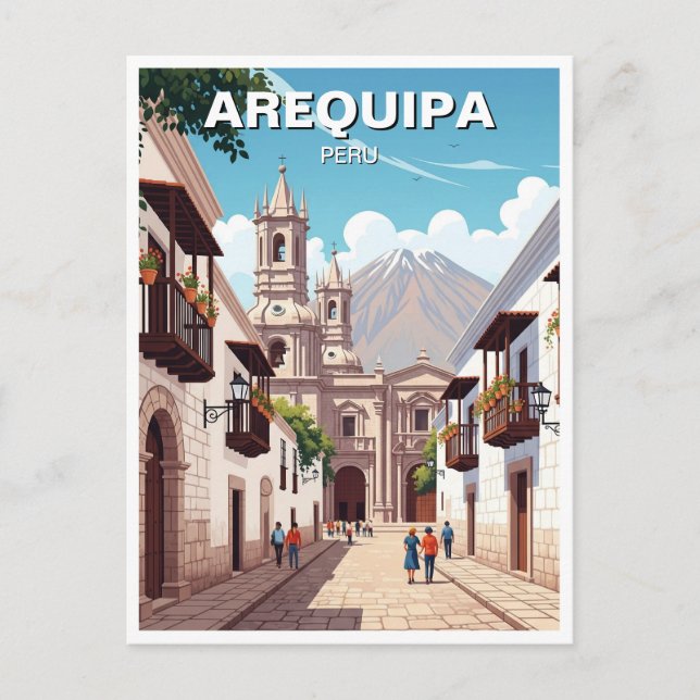 Arequipa Peru Travel Postkarte (Vorderseite)