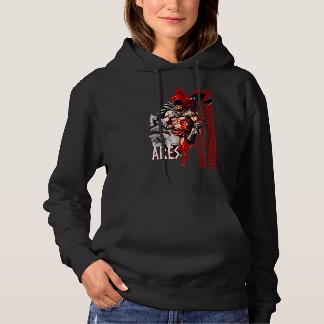 Ares Ancient Greece Wolf War God Greek Mythology Hoodie (Vorderseite)