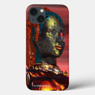 ARES - CYBORG PORTRAIT Red Science Fiction Case-Mate iPhone Hülle