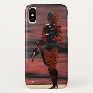 ARES CYBORG, RED SUNSET Science Fiction, Sci-Fi Case-Mate iPhone Hülle