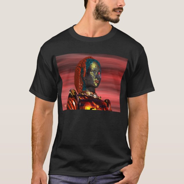 ARES/CYBORGPORTRAIT IM SONNENSATZ T-Shirt (Vorderseite)