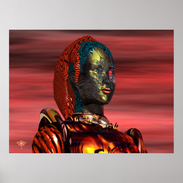 ARES CYBORGPORTRAIT, SONNENGESCHÄFTE, Science Fict Poster (Vorne)