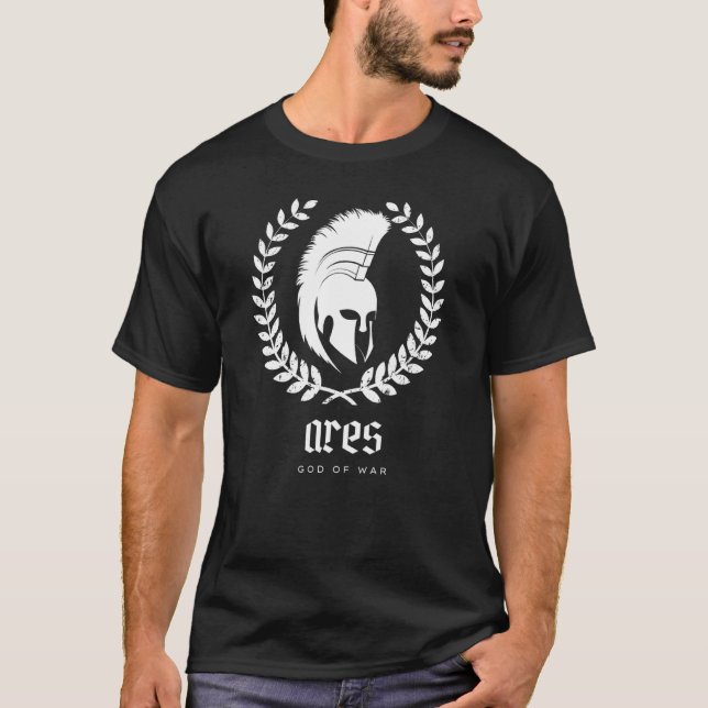 Ares Gott des Krieges griechische Mythologie Fanta T-Shirt (Vorderseite)