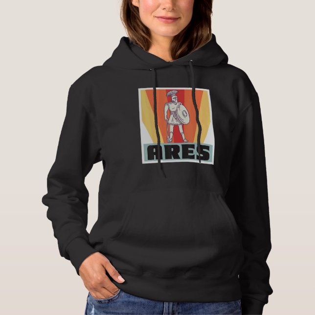 Ares Greece God Greek Mythology Ancient Greece Hoodie (Vorderseite)