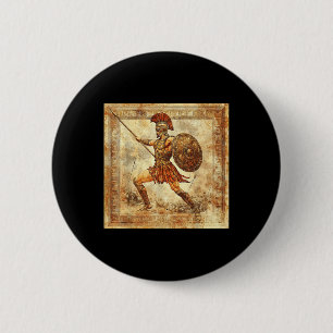 Ares Griechischer Krieger Gott Antike Griechenland Button