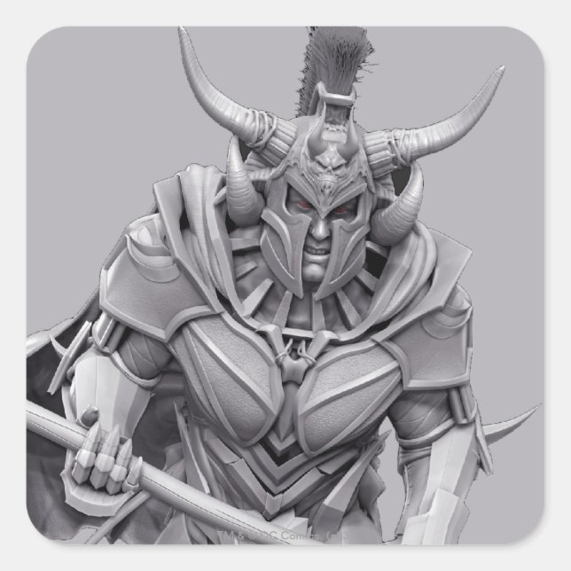 Ares Quadratischer Aufkleber (Vorderseite)