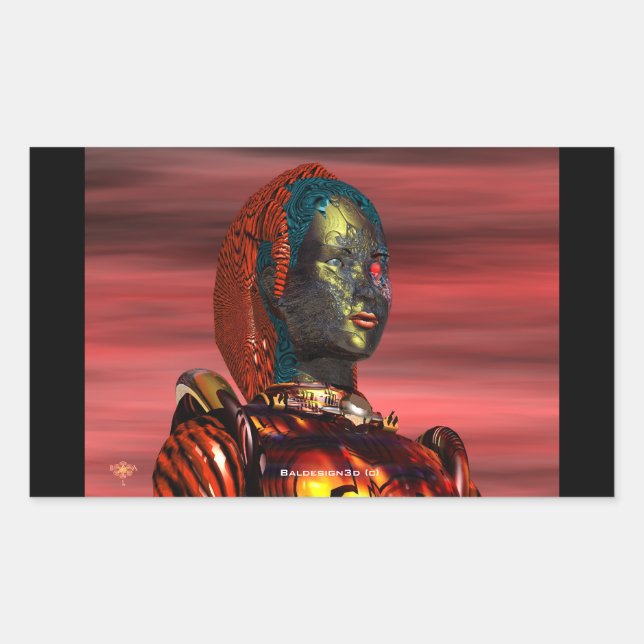 ARES RECHTECKIGER AUFKLEBER (Vorderseite)