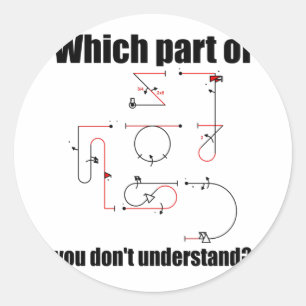 Aresti Symbol Aerobatic Pilot Flugmanöver Runder Aufkleber