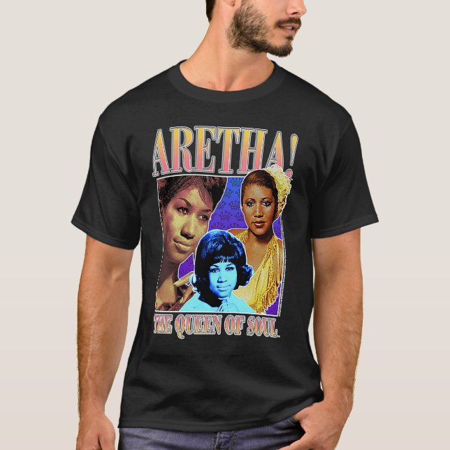 Aretha Franklin Triple Queen of Soul T-Shirt (Vorderseite)