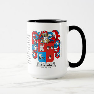 Arevalo Familien-Wappen Tasse