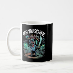 Arf du hast Angst_ Lustiger Dachshund-Hund Hallowe Kaffeetasse