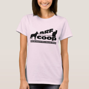 ARF Korbschwarzes auf Weiß T-Shirt