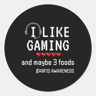 Arfid Awareness Gaming Gamer Runder Aufkleber