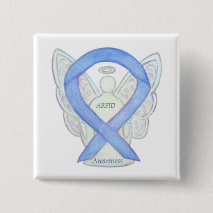 ARFID (Essstörung) Sensibilisierungs-Ribbon-Engel- Button