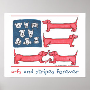 Arfs u. Streifen-für immer Plakat