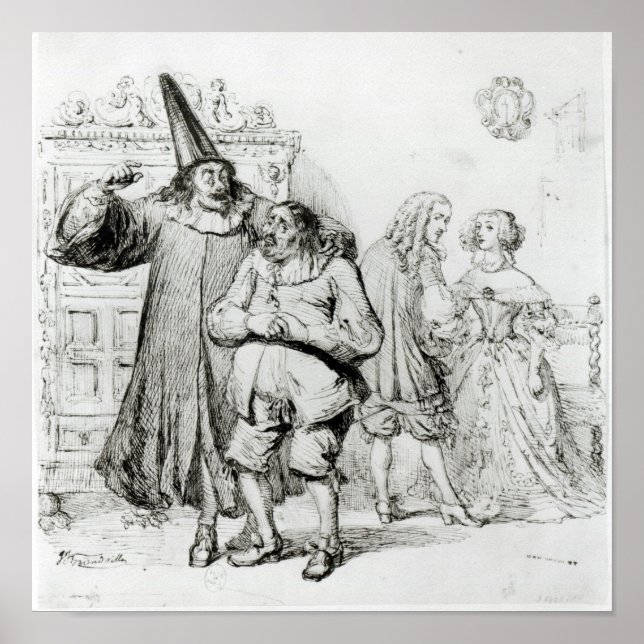 Argan und Monsieur Purgon Poster (Vorne)