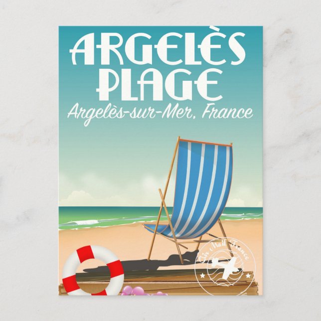 Argelès Plage, Argelès-sur-Mer, Frankreich Postkarte (Vorderseite)